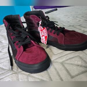 Vans Burgundy High-Top Sneakers